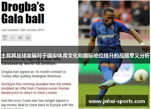 土耳其足球发展对于国家体育文化和国际地位提升的战略意义分析